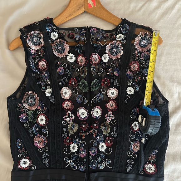 Needle & Thread Black and Pink Embellished Midi Dress - Picture 5 of 10